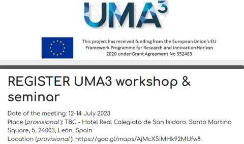 Save the date: UMA3 hybrid Workshop and Seminar (12-14 July 2023)